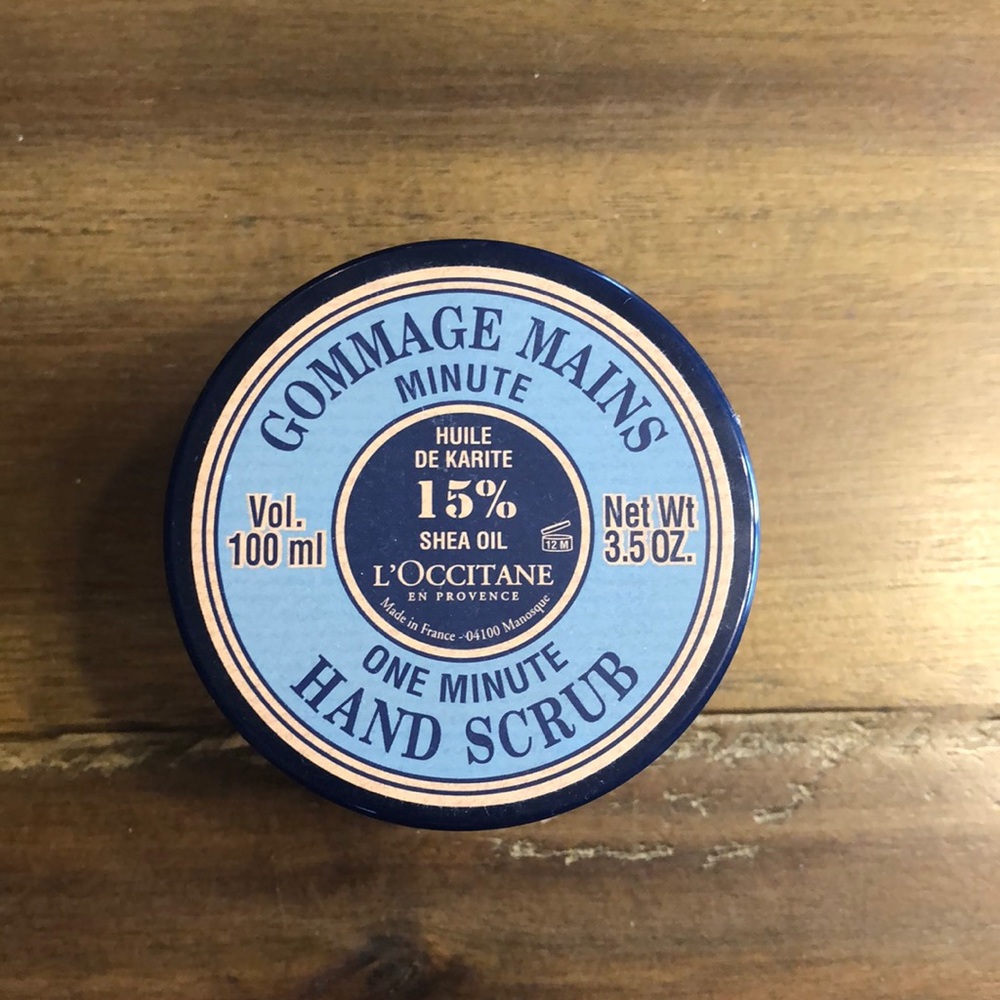 L’Occtaine one minute hand scrub
